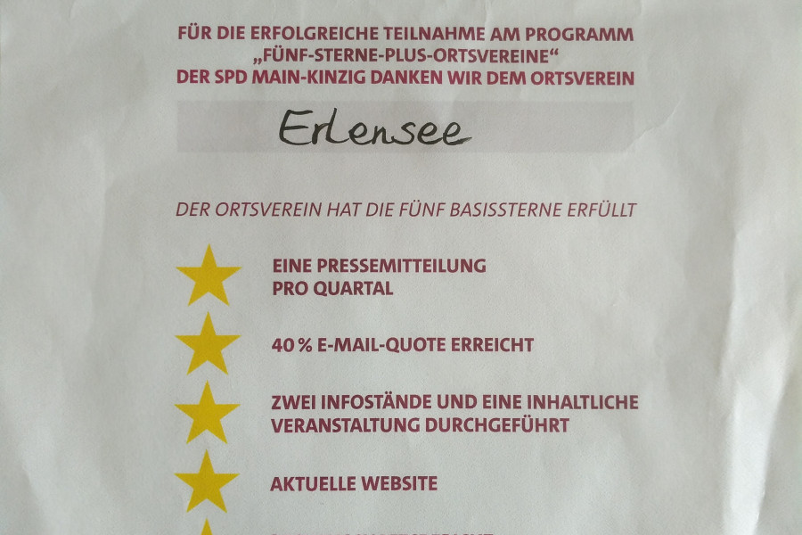 Ortsverein ausgezeichnet